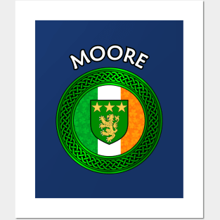 Irish Flag Shamrock Celtic Knot - Moore Posters and Art